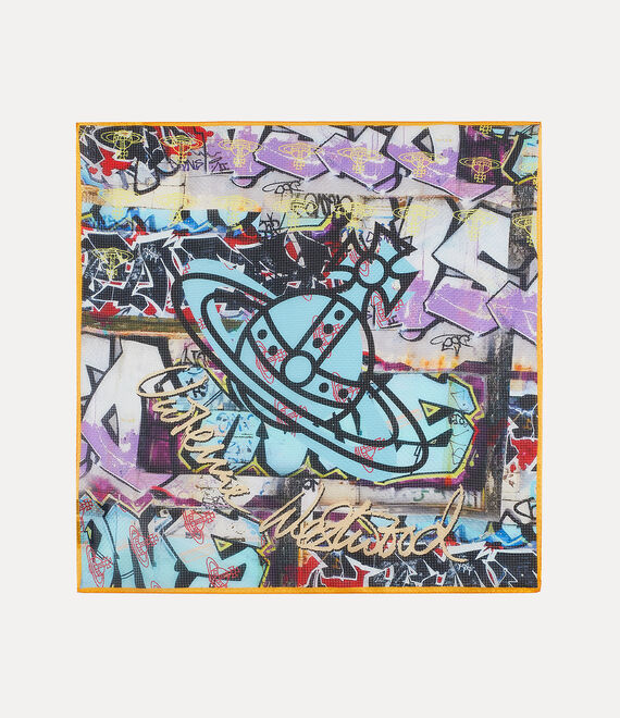 Vivienne Westwood Graffiti Bandana Turquoise | 082917ZYA