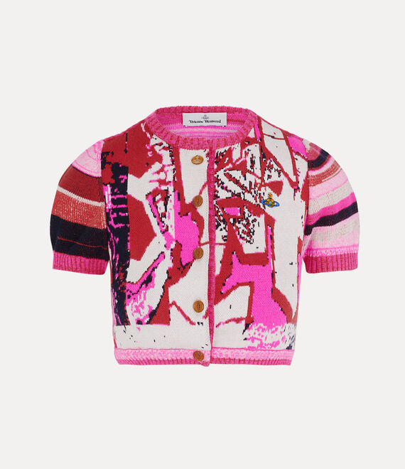 Vivienne Westwood Graffiti Cropped Cardi Graffiti | 120783ZGS