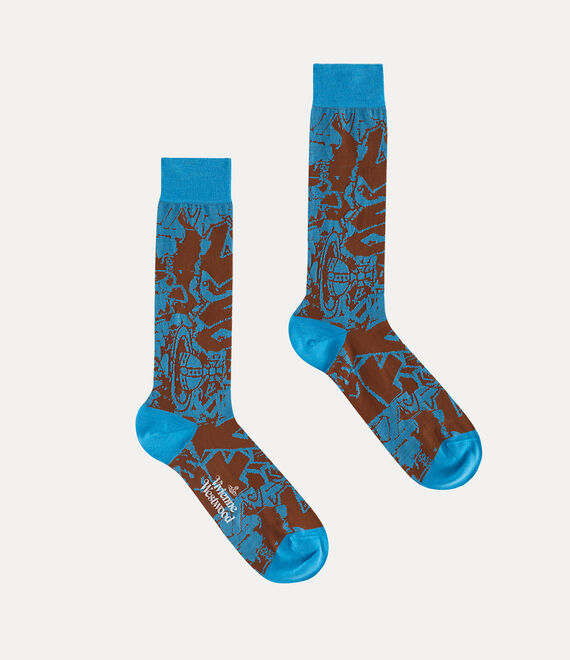 Vivienne Westwood Graffiti Sock Mint | 783965KAI