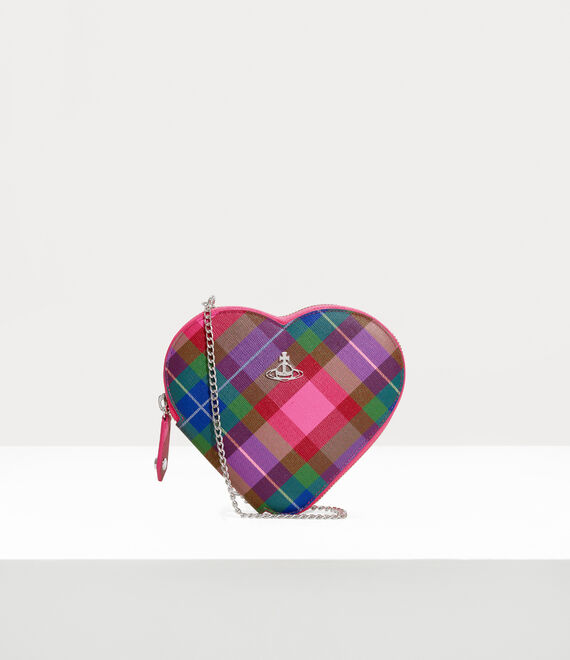 Vivienne Westwood Heart Crossbody Bag Candy Tartan | 981432FOJ