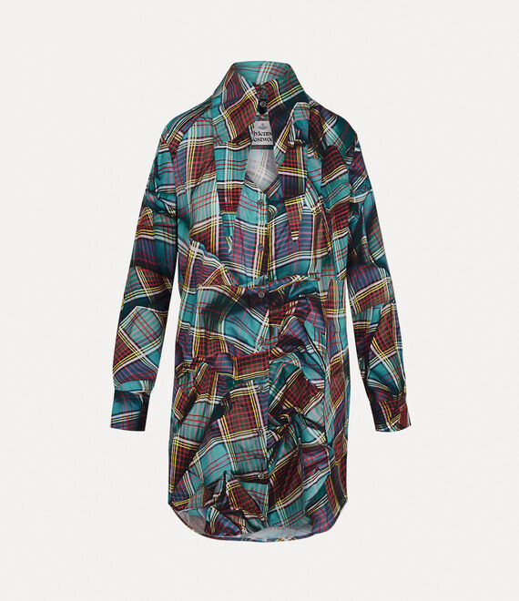 Vivienne Westwood Heart Shirt Dress Multi Tartan | 642891VSZ