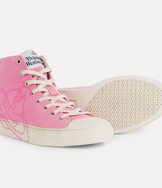 Vivienne Westwood High Top Canvas Plimsoll Sex Pink | 315870TGX