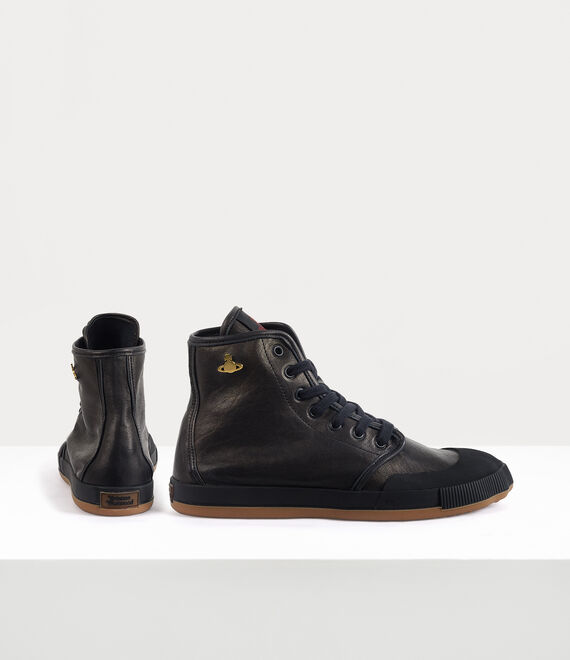 Vivienne Westwood High-top Animal Gym Trainers Black | 208159HNG