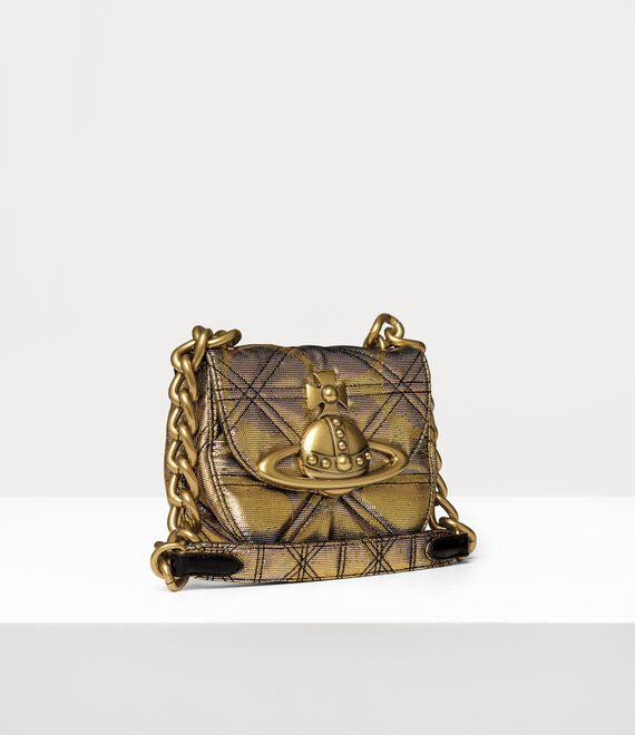 Vivienne Westwood Jodie Saddle Bag Gold | 692485KCX