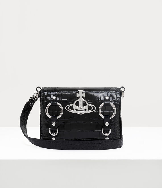 Vivienne Westwood Kim Crossbody Bag Black | 261930THV