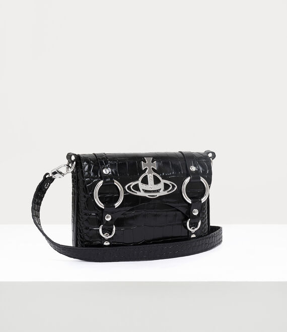 Vivienne Westwood Kim Crossbody Bag Black | 014365KDQ