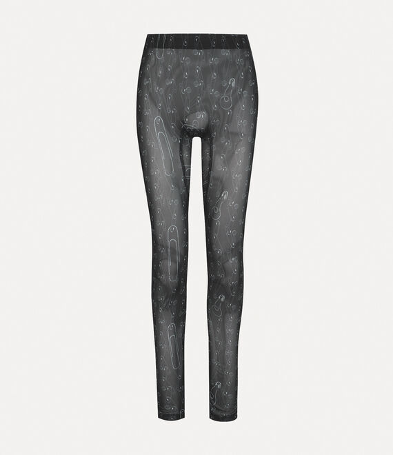 Vivienne Westwood Leggings Black Safety Pins | 467105SOW