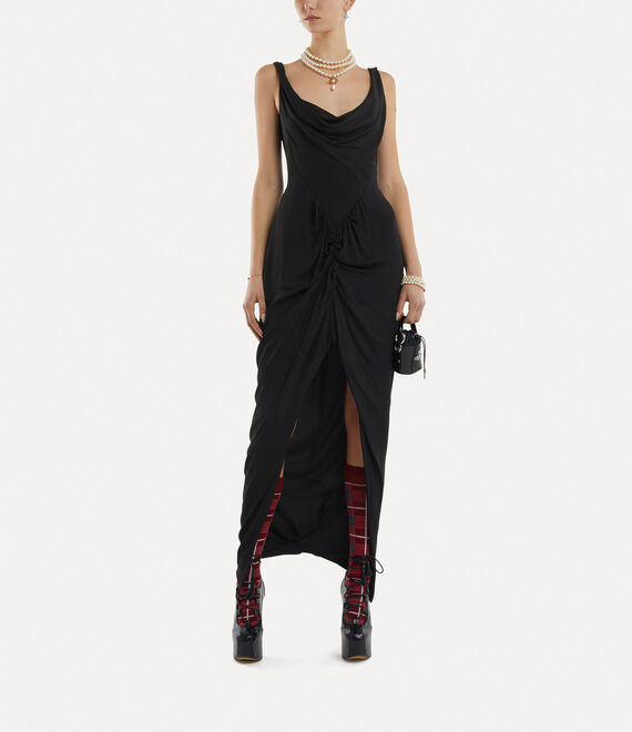 Vivienne Westwood Long Panther Dress Black | 439680QAP