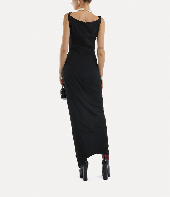 Vivienne Westwood Long Panther Dress Black | 439680QAP