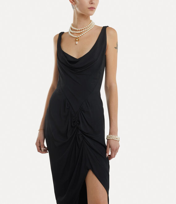 Vivienne Westwood Long Panther Dress Black | 439680QAP