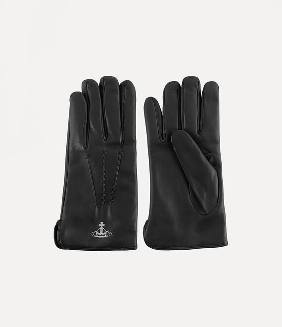 Vivienne Westwood Man Classic Gloves Black - Silver Hw | 682954QWE