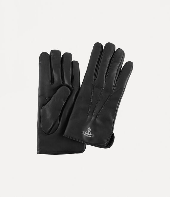 Vivienne Westwood Man Classic Gloves Black - Silver Hw | 682954QWE