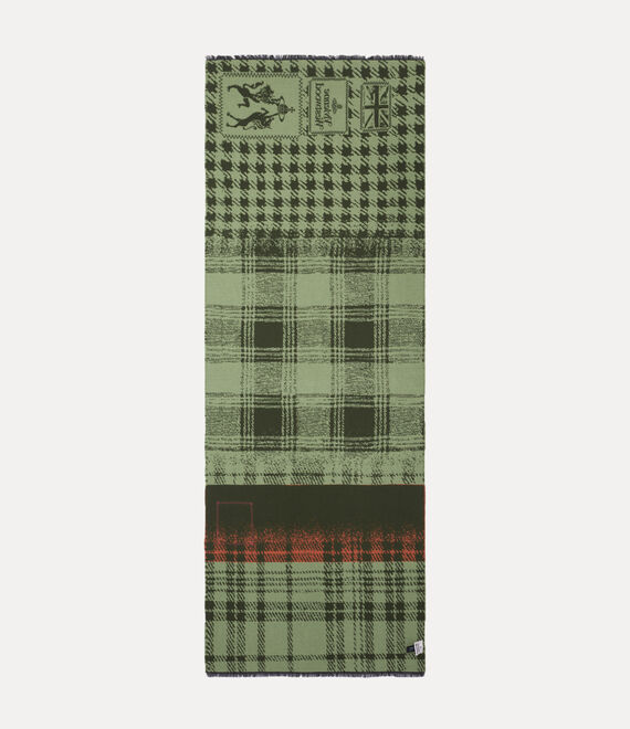 Vivienne Westwood Many Checks Stole Sage | 149538TPM