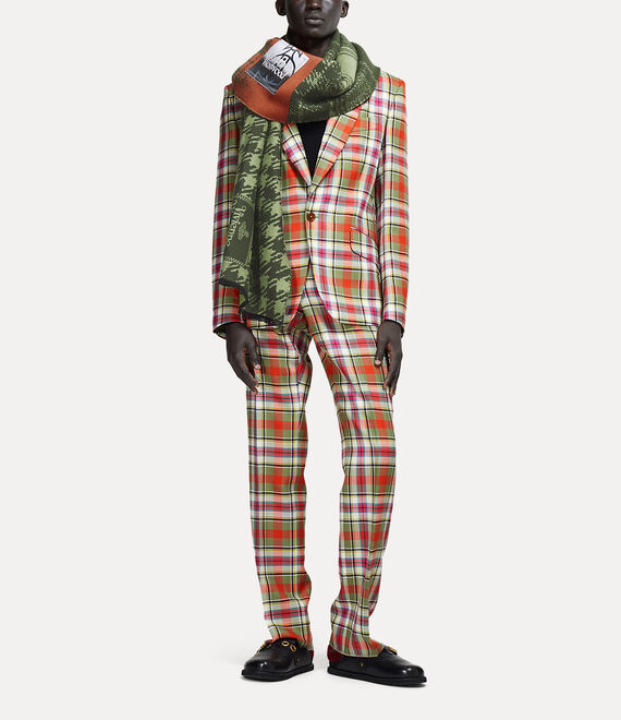 Vivienne Westwood Many Checks Stole Sage | 149538TPM