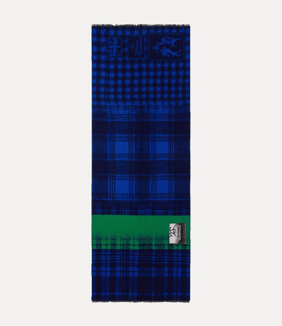 Vivienne Westwood Many Checks Stole Sage | 308549SCJ