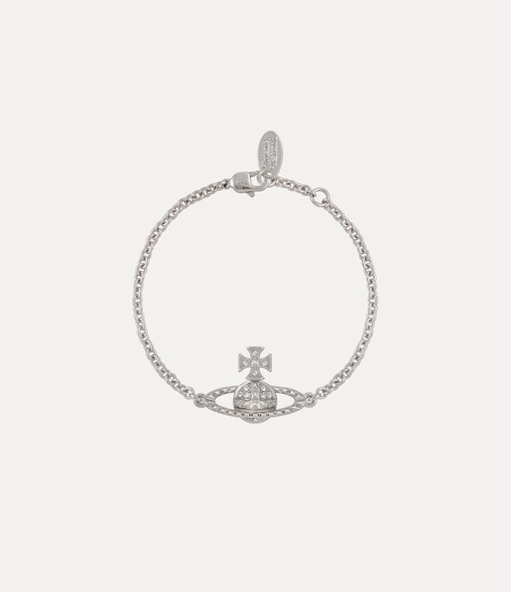 Vivienne Westwood Mayfair Bas Relief Bracelet Rhodium Crystal | 596283HON