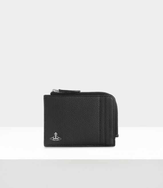 Vivienne Westwood Medium Card Holder With Zip Black | 023849JPR