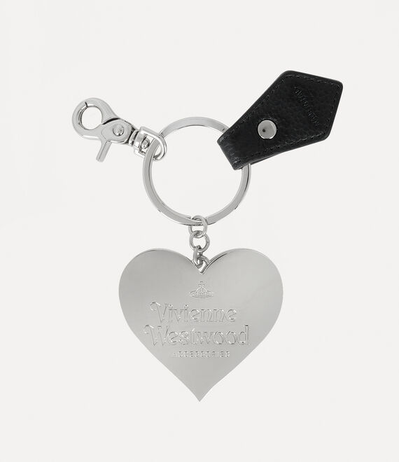 Vivienne Westwood Mirror Heart Orb Black Veg Grain | 086957NSP