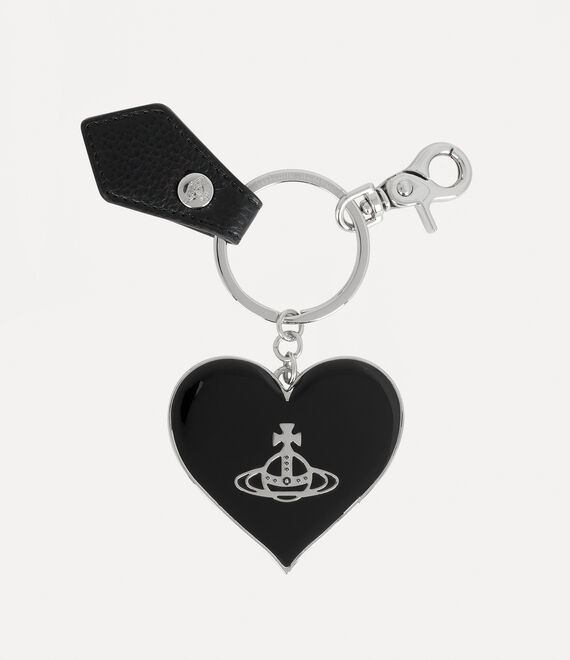 Vivienne Westwood Mirror Heart Orb Black Veg Grain | 086957NSP