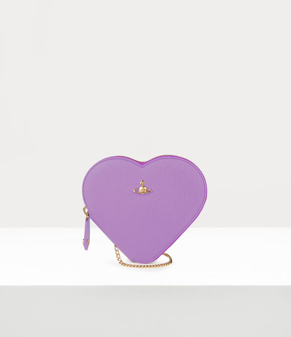 Vivienne Westwood New Heart Crossbody Bag Lilac 3d Orb | 239678HOX