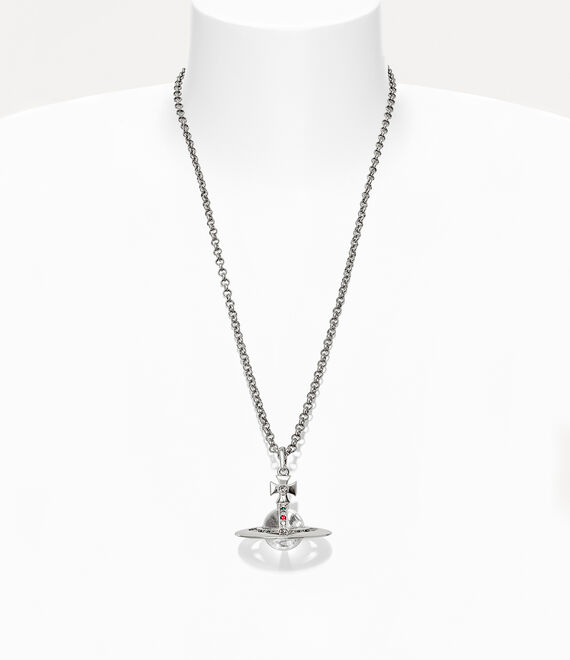 Vivienne Westwood New Small Orb Pendant Necklace Platinum | 972514SOB