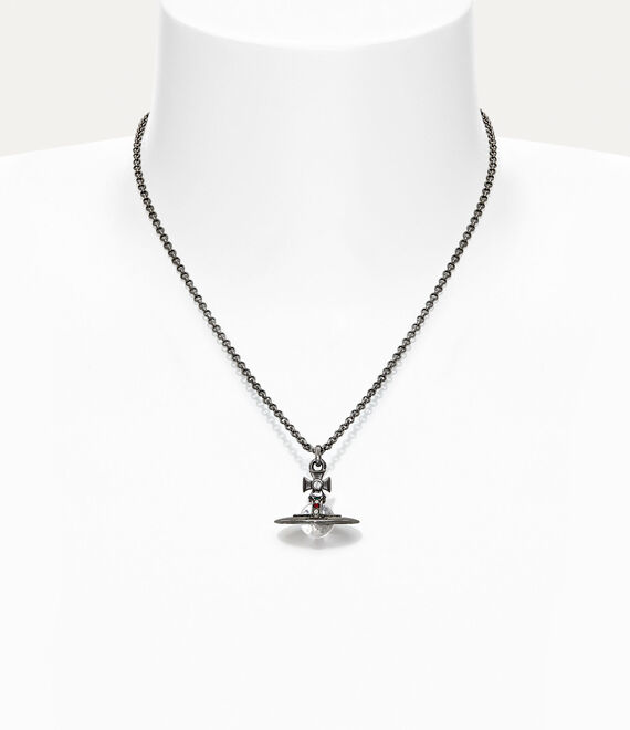 Vivienne Westwood New Tiny Orb Pendant Ruthenium | 831670BKD