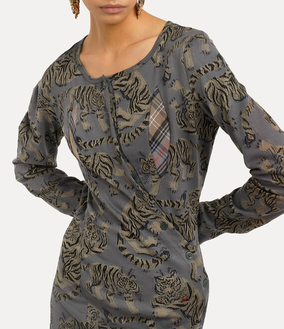 Vivienne Westwood Orgy Cardigan Dress Gray Tiger | 579304QWC