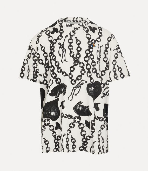 Vivienne Westwood Oversized T-shirt Heart Chain | 081642WFQ