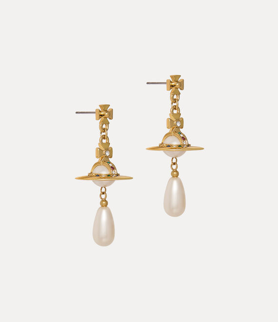 Vivienne Westwood Pearl Drop Earrings Gold/Pearl/Multi | 685791KMF