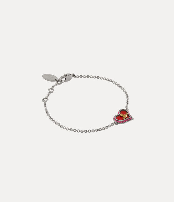 Vivienne Westwood Petra Bracelet Platinum / Gold / Flame Pearl Mop / Rose Crystal | 821036JYX