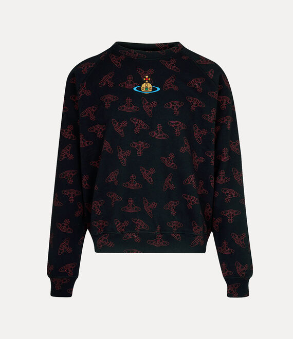 Vivienne Westwood Raglan Sweatshirt Black/Red | 104976USA