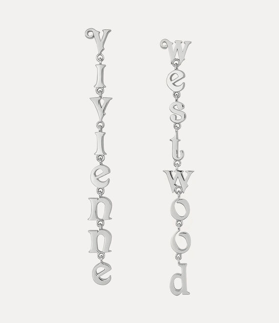 Vivienne Westwood Raimunda Earrings Platinum | 793285MEG