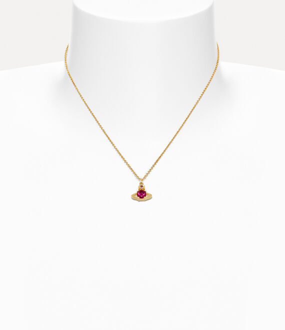 Vivienne Westwood Reina Pendant Necklace Gold / Ruby Cz | 865293HBG