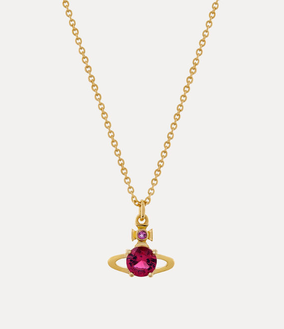 Vivienne Westwood Reina Pendant Necklace Gold / Ruby Cz | 865293HBG