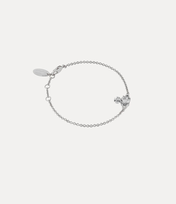 Vivienne Westwood Reina Small Bracelet Platinum / White Cz | 581904UAV