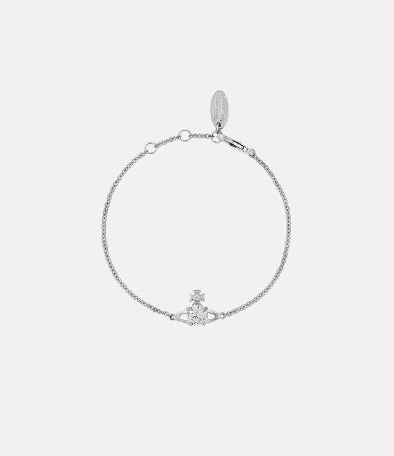 Vivienne Westwood Reina Small Bracelet Platinum / White Cz | 581904UAV