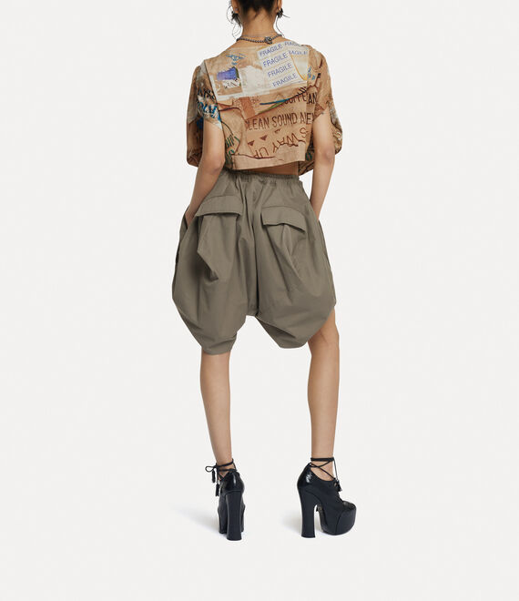 Vivienne Westwood Saloon Shorts Khaki | 807632ZDU