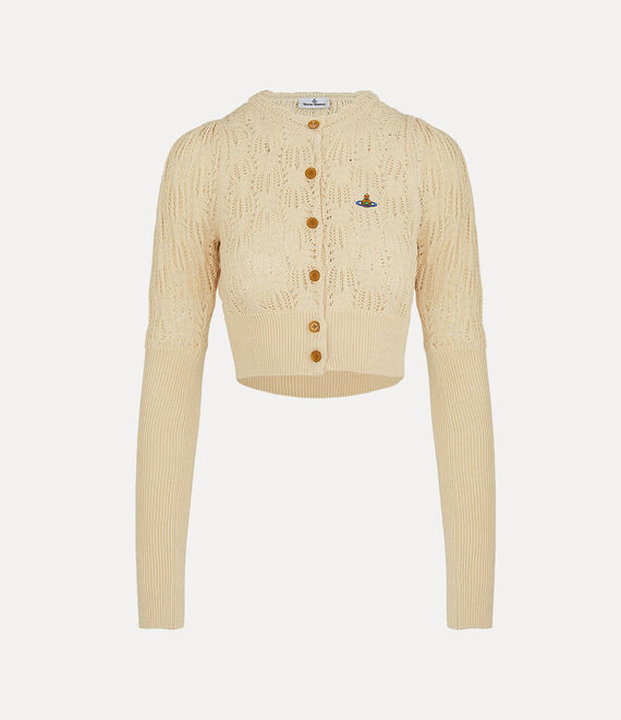 Vivienne Westwood Samantha Cropped Cardi Cream | 417362PBN