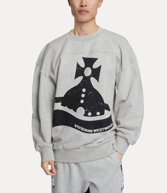 Vivienne Westwood Sander Sweatshirt Grey Melange | 352810OUQ