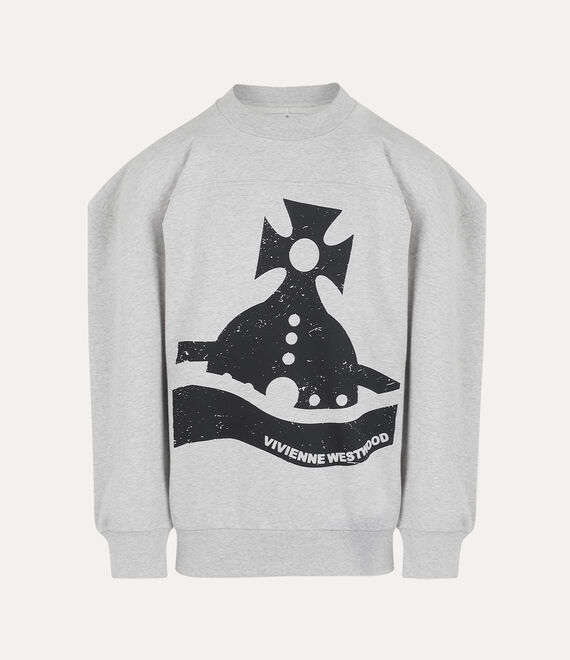 Vivienne Westwood Sander Sweatshirt Grey Melange | 352810OUQ