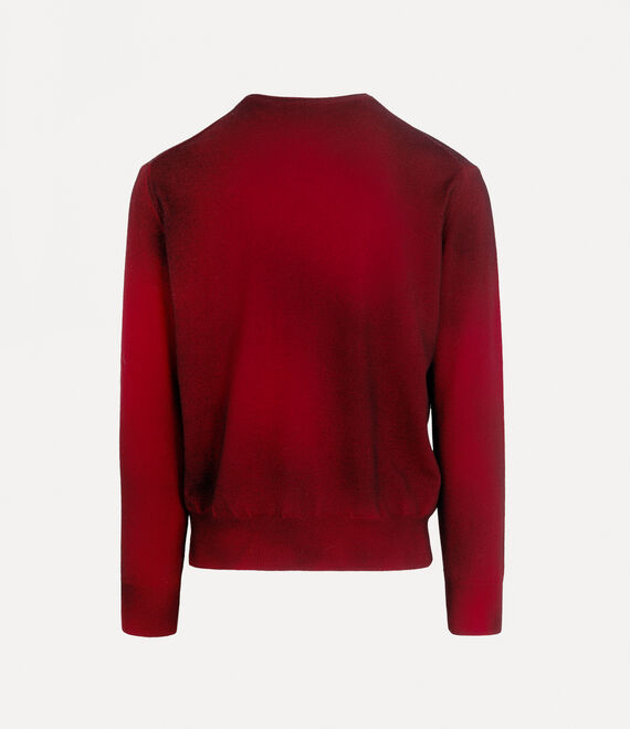 Vivienne Westwood Sean Round Neck Jumper Red/Black | 170869DTC