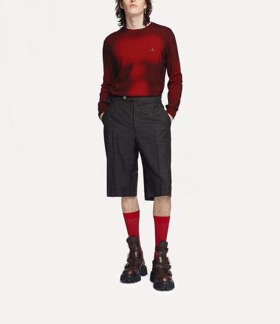 Vivienne Westwood Sean Round Neck Jumper Red/Black | 170869DTC