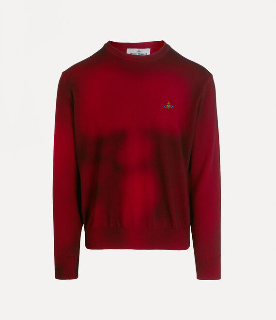 Vivienne Westwood Sean Round Neck Jumper Red/Black | 170869DTC