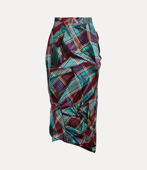 Vivienne Westwood Side Panther Skirt Multi Tartan | 132405KUP