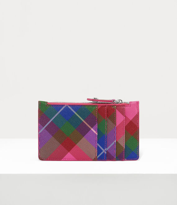 Vivienne Westwood Slim Long Card Holder Candy Tartan | 106254EHB