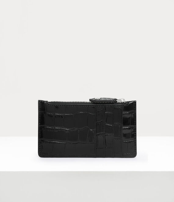 Vivienne Westwood Slim Long Card Holder Black | 158643RXN