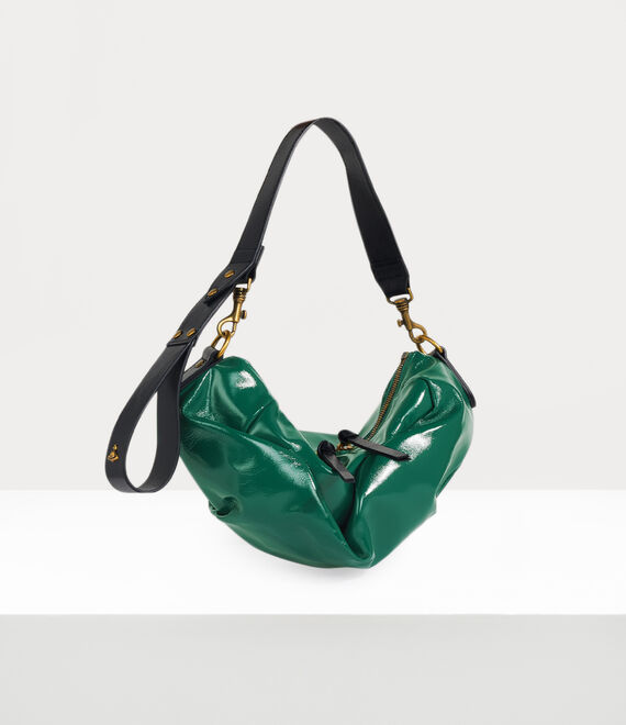 Vivienne Westwood Small Agnes Shoulder Bag Green 3d Orb | 190856JSA