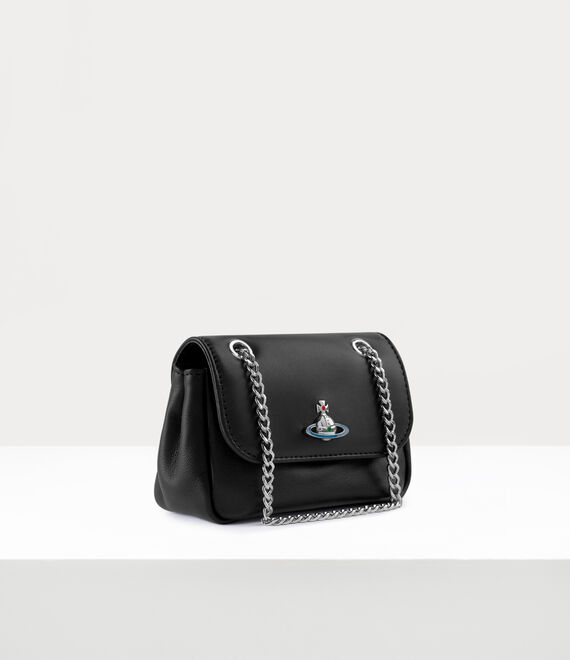 Vivienne Westwood Small Purse With Chain Black | 647835SYV