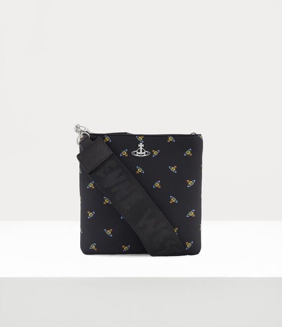 Vivienne Westwood Squire Square Crossbody Bag Black/Baby Orbs | 019245GYV