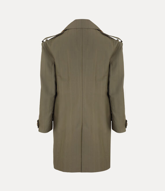 Vivienne Westwood Stripped Trench Coat Green | 260875BKA